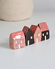 figurki i rzeźby Ceramiczne domki, dekoracja, komplet 4 szt. 2