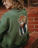 bluza bez kaptura damska Bluza oversize rozpinana Kowboj Teddy dla mamy i taty 3