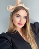 fascynatory Fascynator ELZA ciepły BEŻ Z WOALKĄ /oraz  inne kolory 2