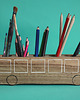 klocki i zabawki drewniane Sorter drewniany Magiczny Autobus/naturalny 2