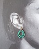 kolczyki z kamieniami Kolczyki ROOTS turkus 2