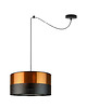 lampy wiszące Czarno-srebrna lampa wisząca pająk WAIKIKI W1 GLAM z regulacją 8