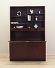 regały i półki Biblioteczka mahoniowa, duński design, lata 70, produkcja: Omann Jun 1