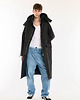 płaszcze i kurtki męskie Parka Longline Hoodie Oversize black ocieplana 1