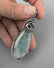 wisiory Cara - wisiorek z agatem i oksydowanym srebrem, wire-wrapping 2