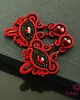kolczyki soutache Czerwono czarne kolczyki sutasz 3