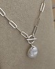 srebrne naszyjniki Naszyjnik z perłą I 2