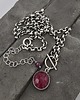 srebrne naszyjniki Rubin na grubym łańcuszku 2