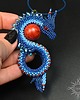 wisiory Nasaith, wisior ze smokiem, beading 2