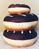 poduszki z grafiką Poduszka gigantyczny Donut pączek czekoladowy puf 2