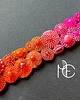 bransoletki z kamieni naturalnych Bransoleta fuksja pomarańczowa 2