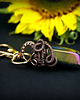 breloki Brelok wire wrapping z kwarcem tytanowym 6