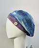 czapki damskie Wiosenny beret damski z antenką ręcznie robiony bawełna one size 3