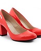 czółenka damskie SKÓRZANE CZÓŁENKA ZAPATO 042  KORAL LAKIER 1