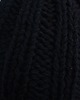 czapki damskie Czarna czapka handmade beanie z wełną 5