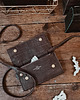 portfele damskie Strap Wallet Dark Chocolate 1