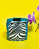 bransoletki - inne skórzana bransoletka-niebieski, zebra K 3