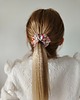 gumki do włosów Satynowa gumka satynowa scrunchie owijka frotka orientalny róż MINI 1