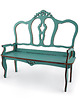 klocki i zabawki drewniane Drewniana sofa dla lalek/ ażurowa / różne kolory 5