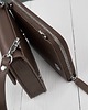 kopertówki Mała torebka damska skórzana kopertówka 2w1 brązowa AY-21-BR 8