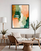 plakaty Plakat Abstrakcja - Peaches & Green 2