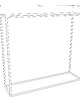 regały i półki Konsola metalowa SABLE - minimalistyczna konsola 6