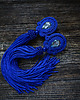 kolczyki soutache Granatowe kolczyki sutasz z chwostami 2