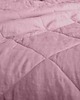 koce i narzuty Lniana Narzuta Pikowana DUSTY PINK 4