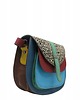 torby na ramię Torebka damska na ramię skórzana pojemna kolorowa ze skrawków eko OLIVKA 2
