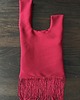 torebki do ręki Czerwona torebka z frędzlami Japanese Knot Namineso Drape 2