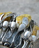 bransoletki wire wrapping Bursztyny mleczne -  bransoleta mankiet CUFF 4