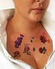 tatuaże zmywalne, tymczasowe Tatuaże zmywalne ATRAMENTO set VINTAGE FLOWERS 7