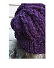 czapki damskie Czapka beanie  fiolet z wełną 6