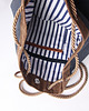 torebki różne  worek plecak-navy blue&brown&stripes-zamówienie 2
