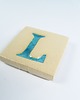 magnesy Ceramiczny magnes, niebieska literka L 3