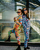 spodnie dresowe damskie Damskie Spodnie Fullprint DR.CROW Panterka Blue 2