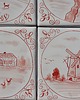 kafle i panele Zestaw kafle holenderskie ręcznie malowane kafle płytki delft 1