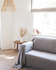 koce i narzuty Narzuta na kanapę  heavy linen TRUE GRAY 5