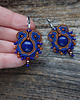kolczyki soutache Małe kolczyki sutasz z lapis lazuli 2
