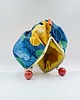 kosmetyczki Dark Peonies Toiletry Bag Mustard 4
