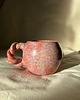 kubki Kubek ceramiczny różowy - zakręcone uszko 2