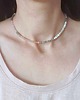 chokery Naszyjnik choker NEO  kamień słoneczny, kwarc różowy, howlit 1