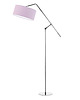 lampy do pokoju dziecka Srebrno-różowa lampa stojąca z ruchomym ramieniem dla dzieci LIBERIA KIDS 7