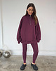 bluza bez kaptura damska Bluza Patchouli zamek mauve wine 5