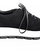 sneakersy damskie Sneakersy skórzane -  biało czarne  (7022) 4