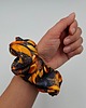 gumki do włosów Scrunchie złote liście 1