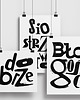 grafiki i ilustracje Błogość grafika typograficzna w drewnianej ramce A5 3