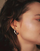 kolczyki srebrne PEARL / satin silver earrings with dark pearl 6