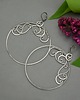 kolczyki wire wrapping Kolczyki duże koła wire wrapping kółka 2