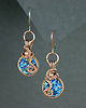 kolczyki wire wrapping Kolczyki z druzą z żywicy 6